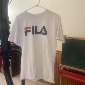 White Fila shirt decent condition